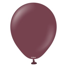 Balony lateksowe Burgundy, bordowy 13cm, 100 szt. Kalisan