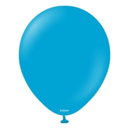 Balony lateksowe Caribbean Blue, niebieskie, 30cm, 100 szt. Kalisan