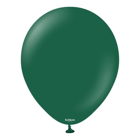 Balony lateksowe Kalisan Dark Green, c. zielony 13cm, 100 szt. Kalisan