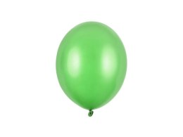 Balony lateksowe Strong, Zielone, Metallic Bright Green, 30cm, 10 szt. Partydeco