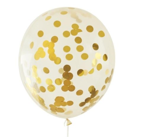 Balony przezroczyste 5szt. z konfetti 30cm | BNK-8575