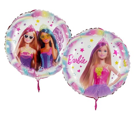 Balon Foliowy okrągły Barbie 46 cm Grabo