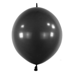 Balony E-Link Czarne pastelowe z łącznikiem, 15cm, 100 szt. Amscan / Anagram