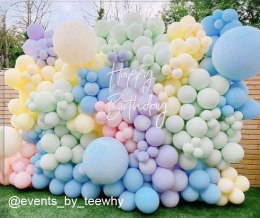 Balony lateksowe Błękitne, Decorator Macaron Sky Blue, 28cm, 50 szt. Amscan / Anagram