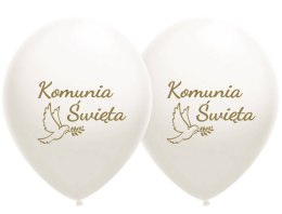 Balony lateksowe, Komunia Święta, 30cm, 10 szt. Flowballoons