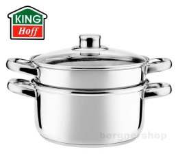 GARNKI DO GOTOWANIA NA PARZE 2.5L 18CM 3 EL. KiNGHOFF KH-3315