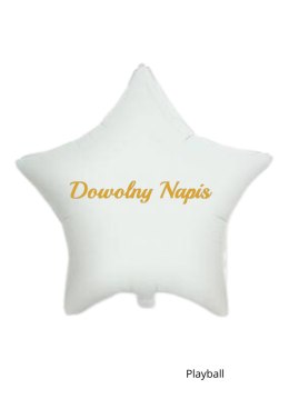 Naklejka personalizowana na balon, dowolny napis, 15x25 cm Flowballoons