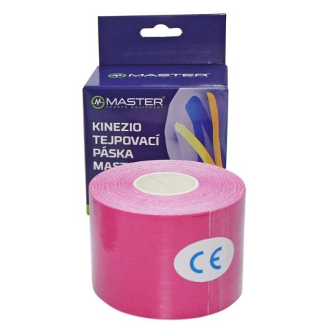 Taśma Kinezjologiczna MASTER 5 cm x 5 m Różowa Taśma Kinezjologiczna MASTER 5 cm x 5 m Różowa