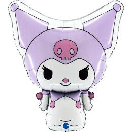 Balon Foliowy Hello Kitty Kuromi, Fioletowy, 49x56 cm, Grabo Grabo