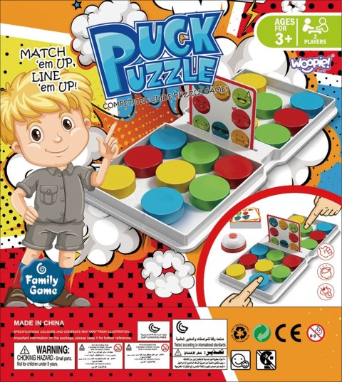 Gra Logiczna WOOPIE Układanka Wzorów PUCK PUZZLE 3+ Gra Logiczna WOOPIE Układanka Wzorów PUCK PUZZLE 3+