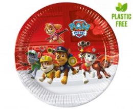 Talerzyki pap. Paw Patrol - Ready for Action 23 cm 8 szt. (plastic-free) sym. 93435