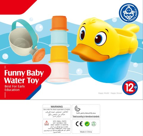 WOOPIE BABY Zabawka do Wody Kąpieli Wiaderko z Kaczką i Konewką + Kubeczki WOOPIE BABY Zabawka do Wody Kąpieli Wiaderko z Kaczką i Konewką + Kubeczki