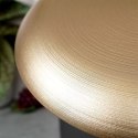 Talerz obiadowy płaski płytki duży szklany złoty / patera 32,5 cm