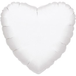 Balon Foliowy serce, białe, 43cm, Amscan Amscan / Anagram