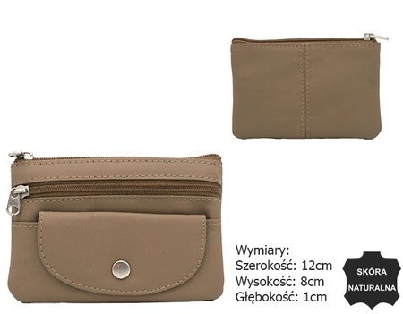 Skórzane etui na klucze 34801-ACL-9882 D.Beige