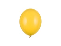 Balony lateksowe Strong, Żółte, Pastelowe Honey Yellow, 12cm, 100 szt. Partydeco