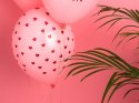 Balony 30 cm, Serca, Pastel Baby Pink (1 op. / 50 szt.) Partydeco