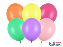 Balony lateksowe Strong, Kolorowe, Pastel Mix, 30 cm, 100 szt. Partydeco