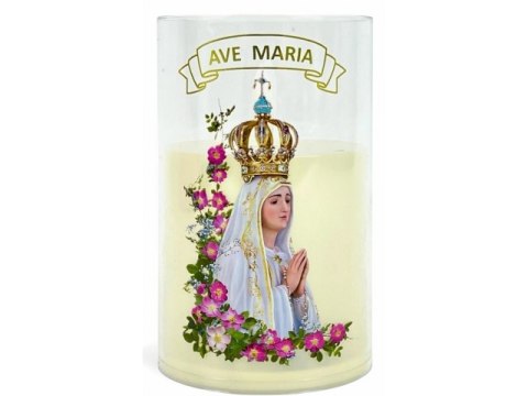 Świeczka led w obudowie z płomieniem - 12,5cm "Ave Maria" 41528 Świeczka led w obudowie z płomieniem - 12,5cm "Ave Maria" 41528