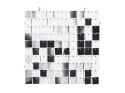 Panel cekinowy, kwadraty, cekiny srebrny, 30x30cm Partydeco