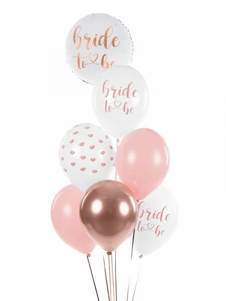 Balony lateksowe Bride to be na Wieczór Panieński 30cm, 6 szt. Partydeco Balony lateksowe Bride to be na Wieczór Panieński 30cm, 6 szt. Partydeco