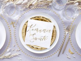 Serwetki Komunia Święta, białe, 33x33cm, 20 szt Partydeco
