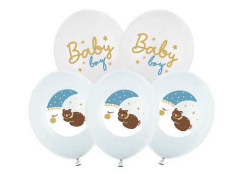 Balony 30 cm, Baby boy, 50szt. Partydeco Balony 30 cm, Baby boy, 50szt. Partydeco