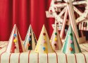 Czapeczki z Pomponami, 16 cm, 6szt. Partydeco