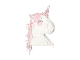 Piniata składana - Unicorn, Głowa Jednorożca, 41 x 48 x 10 cm Partydeco