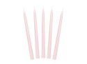 Świece stożkowe różowe, 24 cm, 10 szt. Partydeco