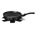 PATELNIA GRANITOWA 24CM WYLEWEKI GŁĘBOKA BERLINGER HAUS BLACK ROSE BH-6184