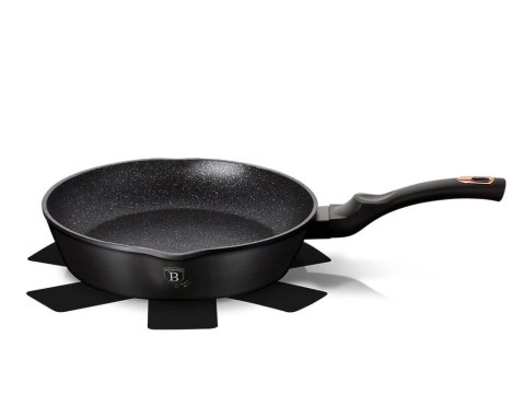 PATELNIA GRANITOWA 24CM WYLEWEKI GŁĘBOKA BERLINGER HAUS BLACK ROSE BH-6184 PATELNIA GRANITOWA 24CM WYLEWEKI GŁĘBOKA BERLINGER HAUS BLACK ROSE BH-6184