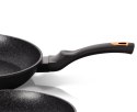 PATELNIA GRANITOWA 24CM WYLEWEKI GŁĘBOKA BERLINGER HAUS BLACK ROSE BH-6184