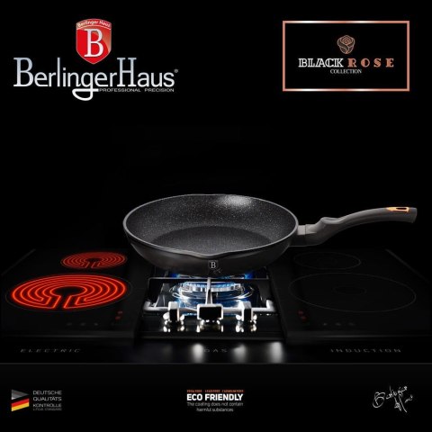 PATELNIA GRANITOWA 24CM WYLEWEKI GŁĘBOKA BERLINGER HAUS BLACK ROSE BH-6184 PATELNIA GRANITOWA 24CM WYLEWEKI GŁĘBOKA BERLINGER HAUS BLACK ROSE BH-6184