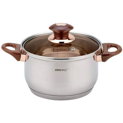 ZESTAW GARNKÓW STALOWYCH 12 EL. KINGHOFF KH-1768 ROSEGOLD ZESTAW GARNKÓW STALOWYCH 12 EL. KINGHOFF KH-1768 ROSEGOLD