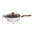 ZESTAW GARNKÓW STALOWYCH 12 EL. KINGHOFF KH-1768 ROSEGOLD