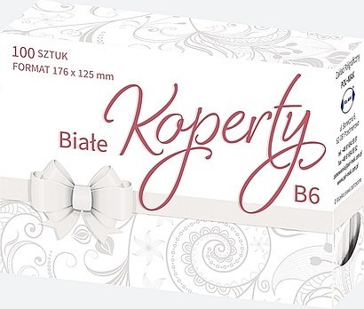 Koperty białe176x125mm 50szt. KB6_OGBI_523 Koperty białe176x125mm 50szt. KB6_OGBI_523