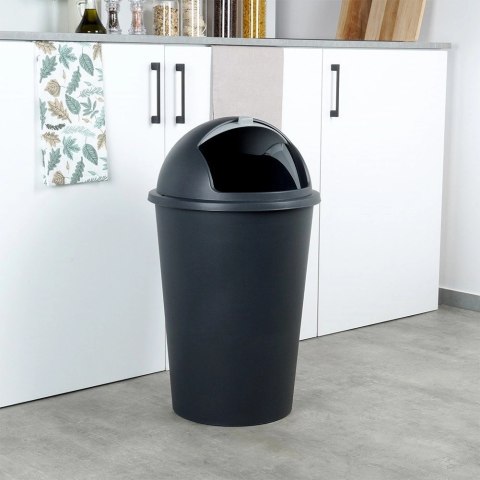 Kosz na śmieci plastikowy czarny 47 l Kosz na śmieci plastikowy czarny 47 l