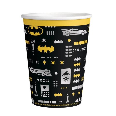 Kubeczki papierowe Batman, 250 ml, 8 szt. Amscan / Anagram Kubeczki papierowe Batman, 250 ml, 8 szt. Amscan / Anagram