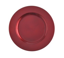 Talerz plastikowy podstawka 13cm RED | ART10796