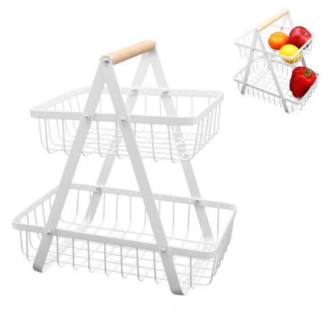 KOSZYK PIĘTROWY NA OWOCE 2-POZIOMOWY BRUNBESTE BB-3999 KOSZYK PIĘTROWY NA OWOCE 2-POZIOMOWY BRUNBESTE BB-3999