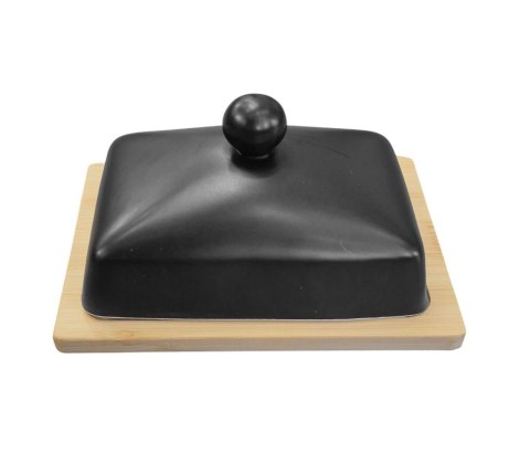 MASELNICZKA CERAMICZNA Z BAMBUSOWĄ PODSTAWKĄ BRUNBESTE BB-4502 MASELNICZKA CERAMICZNA Z BAMBUSOWĄ PODSTAWKĄ BRUNBESTE BB-4502