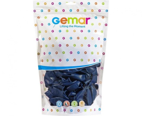 Balony Pastelowe Gemar 13" Granatowe Navy, 33cm, 50 szt. Gemar Balony Pastelowe Gemar 13" Granatowe Navy, 33cm, 50 szt. Gemar