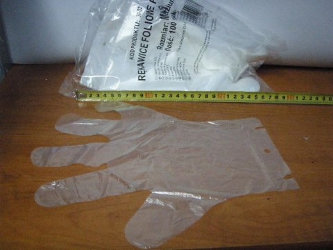 Rękawice foliowe HDPE 100szt. Rękawice foliowe HDPE 100szt.