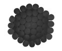 Rurki wielokrotnego użytku, czarne jumbo, 9mm, 240mm, 250szt. Godan
