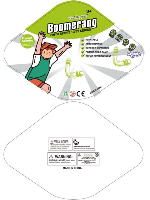WOOPIE Gra Zręcznościowa Rzut Boomerangiem WOOPIE Gra Zręcznościowa Rzut Boomerangiem