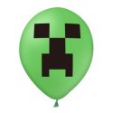 Zestaw Balonów z nadrukiem Minecraft, 30cm, 12 szt. PartyPal