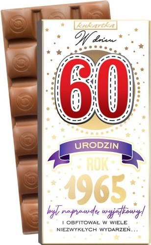 Czekolada Urodziny 60 (cyfry, roczniki) 426 Czekolada Urodziny 60 (cyfry, roczniki) 426