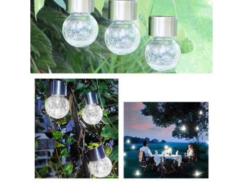 Lampa solarna ogrodowa led Crackle Ball sol2561123 Lampa solarna ogrodowa led Crackle Ball sol2561123