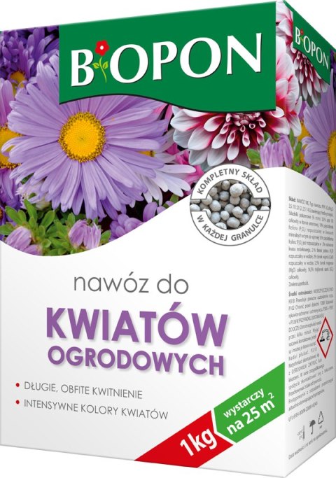 Nawóz do kwiatów ogrodowych granulat 1kg Nawóz do kwiatów ogrodowych granulat 1kg